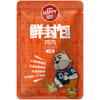 Wanpy 顽皮 Happy100狗罐头鸡肉鲜封包840g(70g*12袋)成犬零食湿粮