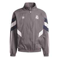皇马足球休闲文化宽松夹克外套男装秋季adidas阿迪达斯