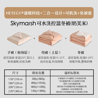 水星家纺被子被芯春秋被A类可水洗免被套 高端速暖控温懒懒被150*210cm