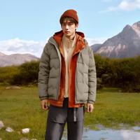 森马 男士连帽羽绒服 90绒子外套