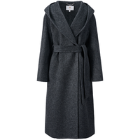 NAVIGARE 意大利小帆船 秋冬经典连帽羊毛呢大衣外套厚实保暖女士大衣