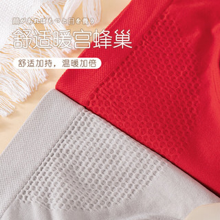 都市丽人 COSMO LADY女士内裤全纯棉底裆无痕内裤2025年高腰收腹暖宫女生三角裤头 蜂巢暖宫女士内裤3条装 （肤色+黑色+粉色） 均码