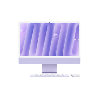 Apple iMac M4版 2024款 24英寸 一体机 紫色（M4 8+8核、核芯显卡、16GB、256GB SSD、4.5K）
