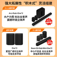 SONOS Era100 WIFI无线蓝牙环绕可组合家庭影院迷你音响HIFI高保真音箱 One白【部分地区支持闪送】