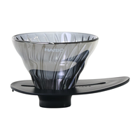 HARIOV6耐热玻璃滤杯电镀咖啡杯滤滴式咖啡滤杯浸泡式咖啡滤杯 电镀十字星滤杯1-2人份