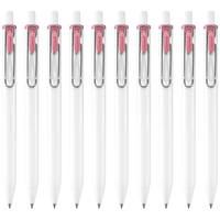 uni三菱uni-ball one系列 小浓芯浅粉中性笔高颜值0.38mm签字笔 UMN-S-38 10支 0.38mm 浅粉色 10支