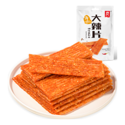 源氏 辣条 手撕大辣片网红怀旧休闲零食 办公室宿舍麻辣小吃 90g/袋