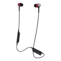 audio-technica 铁三角 ATH-CKR55BT 入耳式颈挂式动圈蓝牙耳机 红色