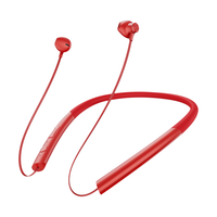 DDJ Z1 入耳式颈挂式降噪蓝牙耳机 红色