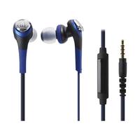 audio-technica 铁三角 ATH-CKS550iS 入耳式动圈有线耳机 蓝色 3.5mm