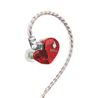 Hidizs MS2 入耳式挂耳式圈铁有线耳机 酒红色 3.5mm