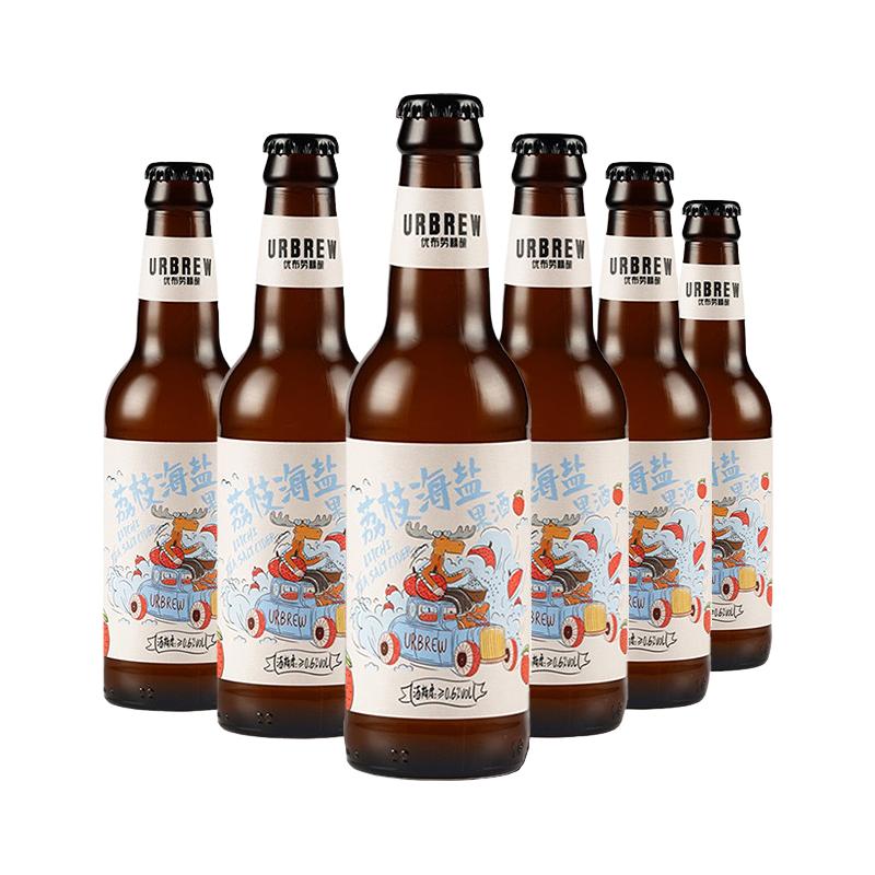 URBRAU 优布劳 海盐荔枝啤酒 330ml*4瓶