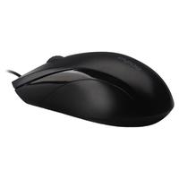 雷柏 N1600 有线鼠标 1000DPI 黑色