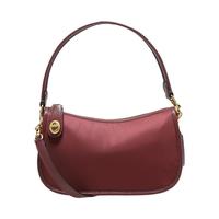 COACH 蔻驰 Swinger系列 女士单肩月牙包 C0835 B4WN 酒红色