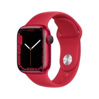 Apple 苹果 Watch Series 7 智能手表 45mm GPS+蜂窝网络款 红色铝金属表壳 红色运动型表带 (血氧)