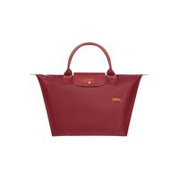 LONGCHAMP 珑骧 Le Pliage Club系列 女士手提包中号 L1623619209 石榴红色