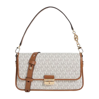 MICHAEL KORS 迈克·科尔斯 BRADSHAW系列 女士老花单肩包 30S1G2BL1B149 香草色/橡果棕色 小号