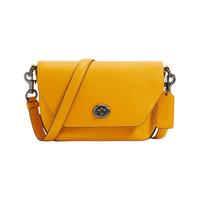 COACH 蔻驰 女士牛皮小方包 C2815 QBRM1 黄色 小号