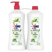 OMO 奥妙 果蔬餐具净 1.1kg+1.1kg补充装 绿茶海盐