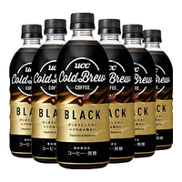 UCC 悠诗诗 无糖冷萃黑咖啡饮料 500ml*6瓶