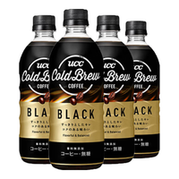 UCC 悠诗诗 无糖冷萃黑咖啡饮料 500ml*4瓶