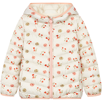 Deesha 笛莎 BW2138601 女童轻薄羽绒服 米杏印花 100cm