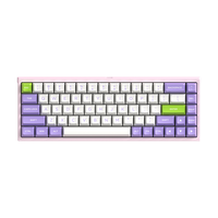 FL·ESPORTS 腹灵 FL680 68键 2.4G蓝牙 多模无线机械键盘 紫荆 佳达隆CAP银轴 RGB