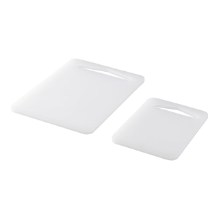 宜家（IKEA）LEGITIM莱吉迪塑料砧板耐用耐磨家用厨房切菜板案板34x24 白色砧板2件套