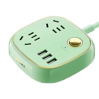 BULL 公牛 GN-R602U 2位5孔总控插排 青瓷绿 带3USB款