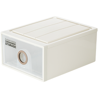 CHAHUA 茶花 990044 抽屉式收纳箱 21L 灰黄色