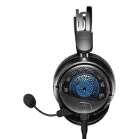 audio-technica 铁三角 ATH-GDL3 开放式 耳罩式头戴式动圈有线耳机 黑色 3.5mm