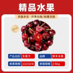 车厘子JK 鲜丰水果 智利进口车厘子 5斤 原箱装 大果 新鲜大樱桃 1J-4J级 顺丰包邮