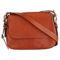 FOSSIL HARPER系列 女士牛皮单肩包 ZB6759200 棕色 中号