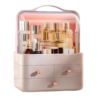 XINGYOU 星优 X-8261 化妆品收纳盒 大号3层 俏丽粉