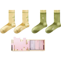 蕉内银皮520C男女士长筒袜吐槽一下主题抗菌防臭棉感柔软袜子2双装 【女】又怎样A+又怎样B 2双 均码