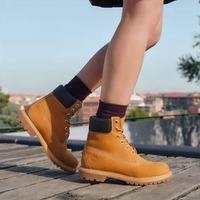 移动端：Timberland 防泼水防滑小麦色男子工装大黄靴10061W