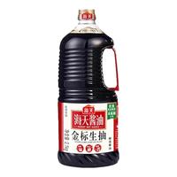 海天 金标生抽2.1kg大桶装1桶 酱油 提味蘸料卤味烹饪凉拌正品调味酱料