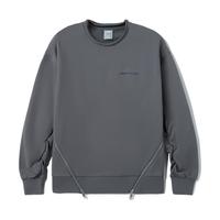 LI-NING 李宁 溯系列 悟行 男子运动卫衣 AWDRG11-6 影灰色 M