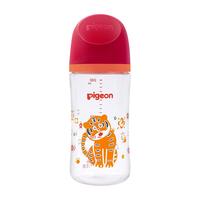 Pigeon 贝亲 自然实感第3代系列 PL425 玻璃彩绘奶瓶 虎年限量版 240ml 家有萌虎 M 3月+