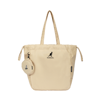KANGOL 女士单肩托特包 KGC1540 卡其色 大号