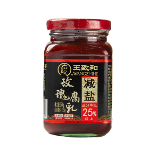 王致和 减盐全豆玫瑰腐乳 减盐拌面拌饭酱  250g 中华