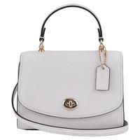 COACH 蔻驰 Micro Tilly系列 女士牛皮手提包 3077 IMCHK 白色 小号