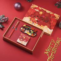 DUKE 2026马年福笔套装3红色气氛款铱金笔钢笔墨水笔 2026马踏祥云福笔套装