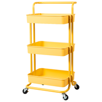 MAXCOOK 美厨 MCZW8321 小推车收纳架 3层 42*35*86cm 黄色