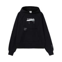 LI-NING 李宁 溯系列 弈棋斗茶 女子运动卫衣 AWDRF00-3 黑色 S