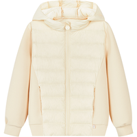 Deesha 笛莎 BW2147607 女童轻薄羽绒服 米白 90cm