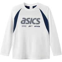 亚瑟士(asics)儿童26年圆领网眼透气球衣风T恤插肩袖吸湿排汗 0000白色 120