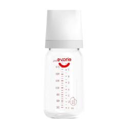 evorie 婴儿奶瓶儿玻璃新生儿奶瓶喂水小奶瓶宽口径奶瓶大宝宝240ML