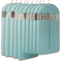 Jeko&Jeko 捷扣 平面款 衣服防尘罩 10件套(大号5+特大号5) 蓝色