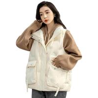 鸭鸭羽绒服马甲女士2024冬季短款立领休闲宽松鸭绒上衣外套J